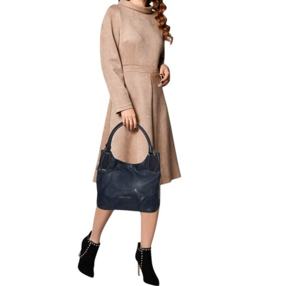 Michael Kors Blue Leather Bag